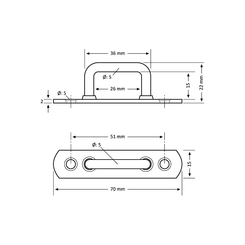 15 mm Branda Köprüsü - 250 Adet / paket
