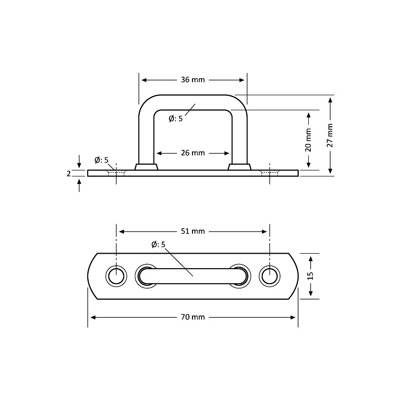 20 mm Branda Köprüsü - 250 Adet / paket