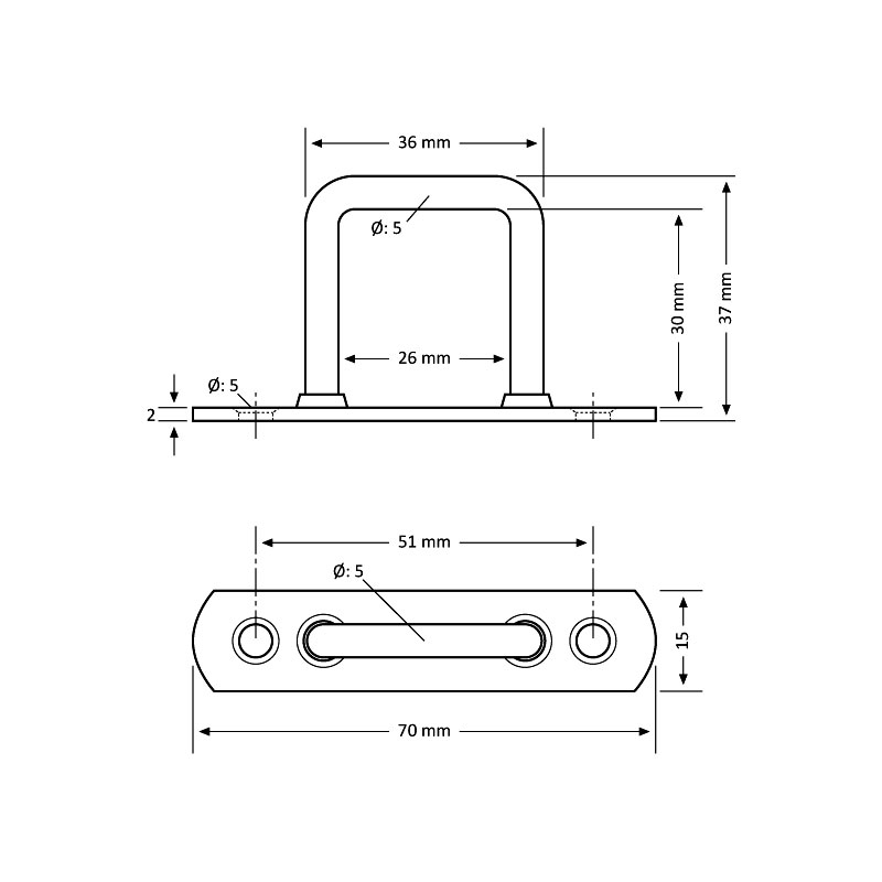 30 mm Branda Köprüsü - 250 Adet / paket