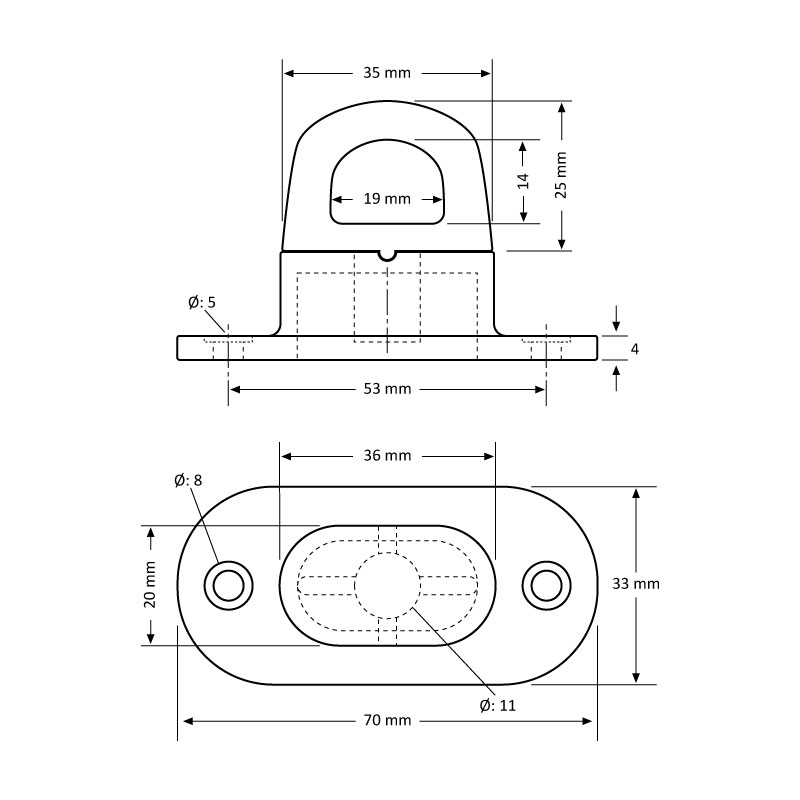 Plastik Dönerli Köprü (Gri) - 250 Adet / paket