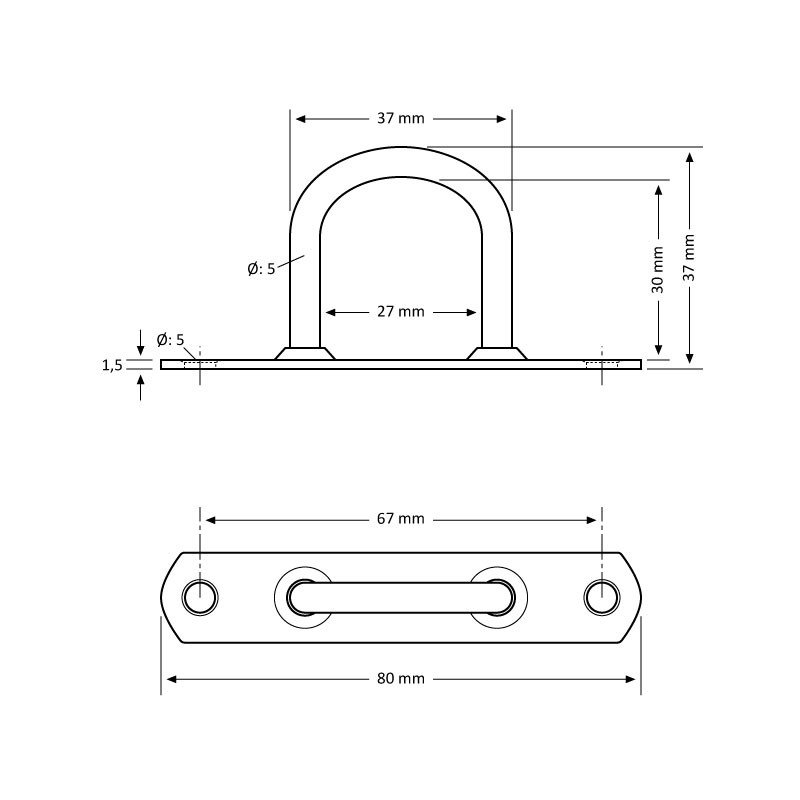 30 mm Geniş Kapak Köprüsü - 250 Adet / paket