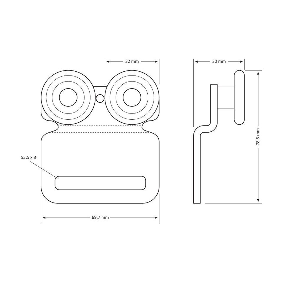Kolon Geçmeli, Bükümlü Makara - 50 Adet / paket
