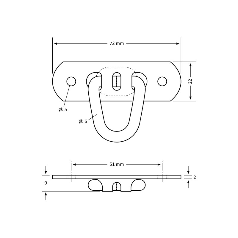 Tek Parça Oynarlı Köprü 25 mm - 250 Adet / paket